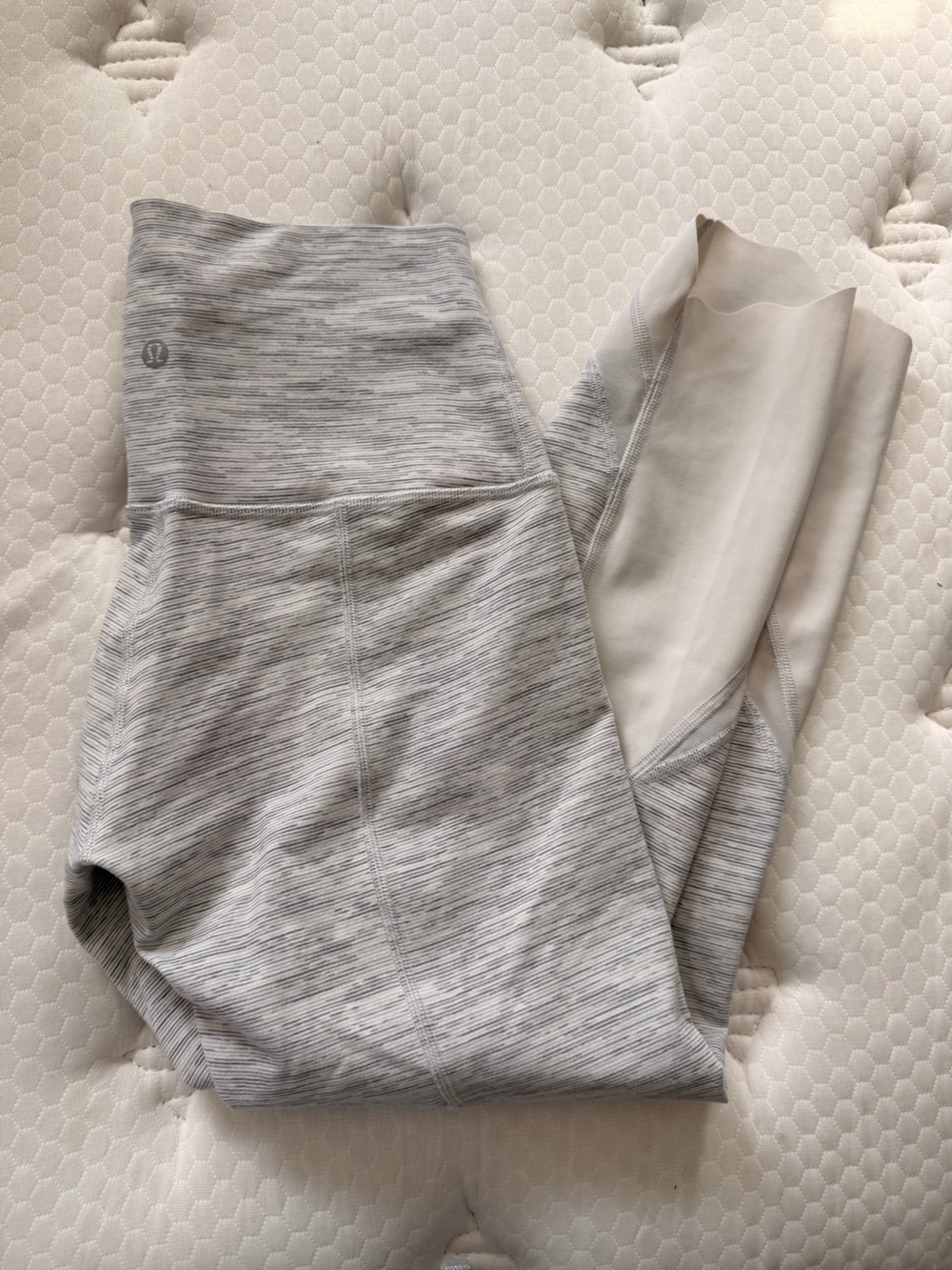 lululemon athletica Heathered Light Gray High‑Waist Leggings